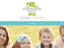 Tablet Screenshot of oakwooddental.org